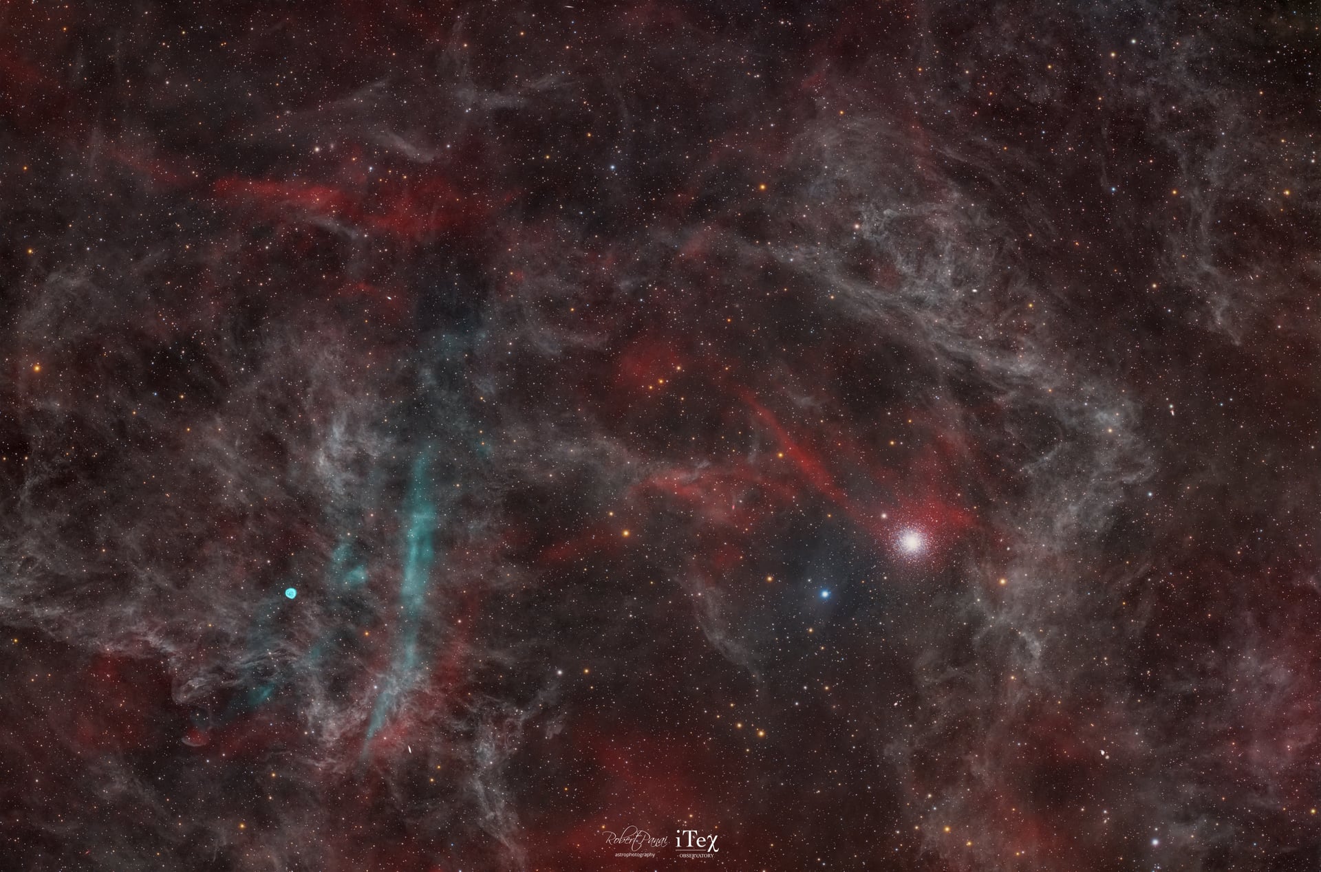 M15 and surrounding: HaOIIILRGB · HaOIIILRGB