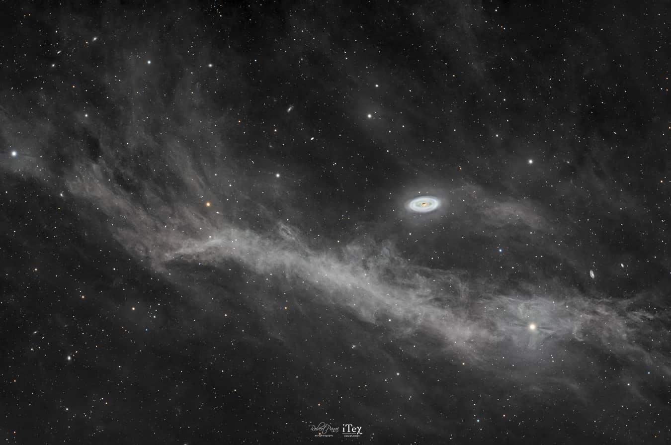 Integrated Flux Nebula around the Black Eye Galaxy