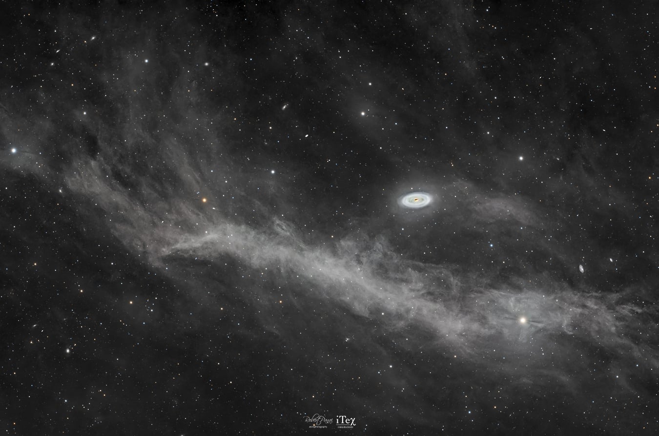 Integrated Flux Nebula around the Black Eye Galaxy · Integrated Flux Nebula around the Black Eye Galaxy